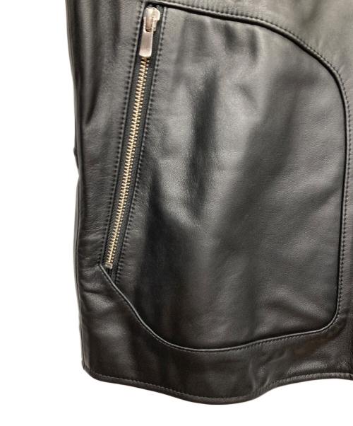 ABAHOUSE（アバハウス）ABAHOUSE (アバハウス) レザージャケット ブラック サイズ:48の古着・服飾アイテム