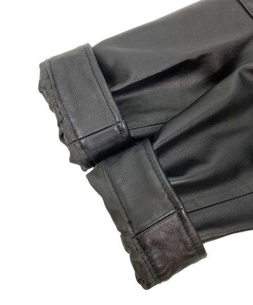 ABAHOUSE（アバハウス）ABAHOUSE (アバハウス) レザージャケット ブラック サイズ:48の古着・服飾アイテム