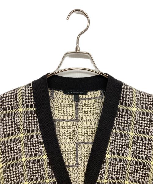ARMANI EXCHANGE（アルマーニ エクスチェンジ）ARMANI EXCHANGE (アルマーニ エクスチェンジ) ニットカーディガン ブラック サイズ:Sの古着・服飾アイテム