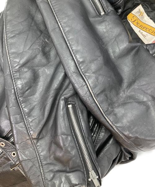 Schott（ショット）Schott (ショット) ライダースジャケット ブラック サイズ:14の古着・服飾アイテム