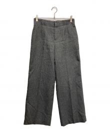 INDIVI（インディヴィ）の古着「ラメ混ワイドパンツ」｜グレー