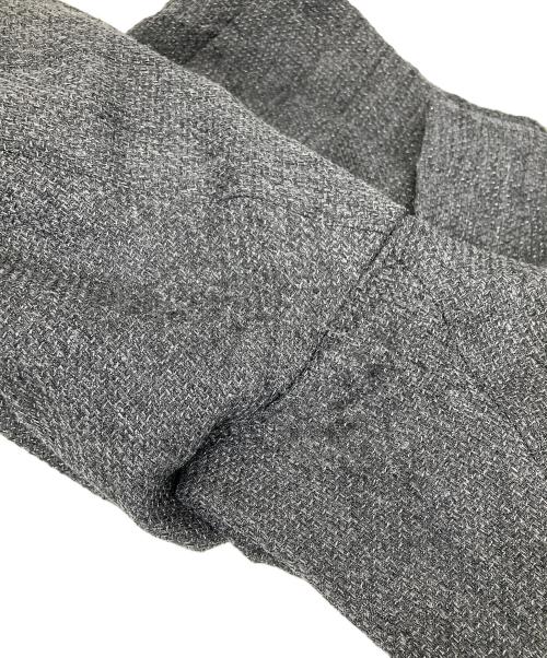 INDIVI（インディヴィ）INDIVI (インディヴィ) ラメ混ワイドパンツ グレー サイズ:40の古着・服飾アイテム