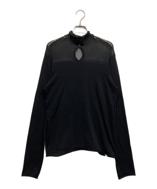 R-ISM（リズム）R-ISM (リズム) シアーカットソー ブラック サイズ:4の古着・服飾アイテム