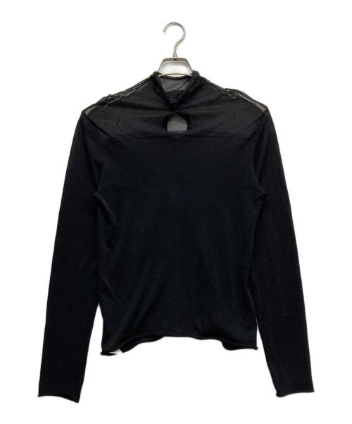 R-ISM（リズム）R-ISM (リズム) シアーカットソー ブラック サイズ:4の古着・服飾アイテム