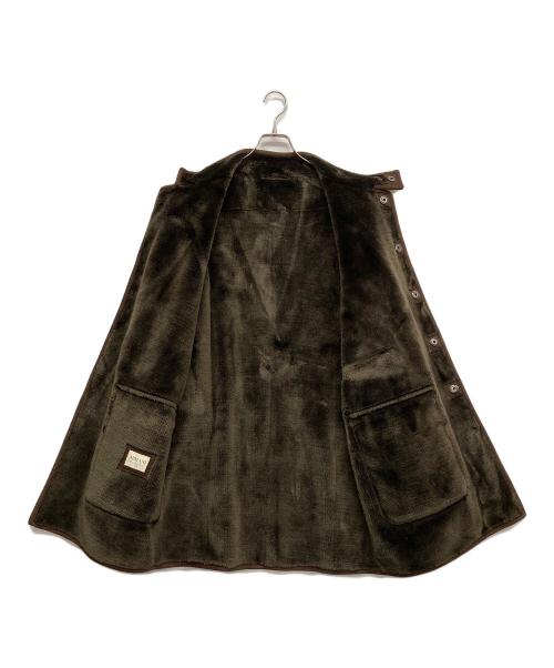 ARMANI COLLEZIONI（アルマーニ コレツィオーニ）ARMANI COLLEZIONI (アルマーニ コレツィオーニ) ボアコート ブラウン サイズ:48の古着・服飾アイテム