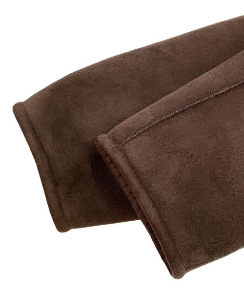 ARMANI COLLEZIONI（アルマーニ コレツィオーニ）ARMANI COLLEZIONI (アルマーニ コレツィオーニ) ボアコート ブラウン サイズ:48の古着・服飾アイテム