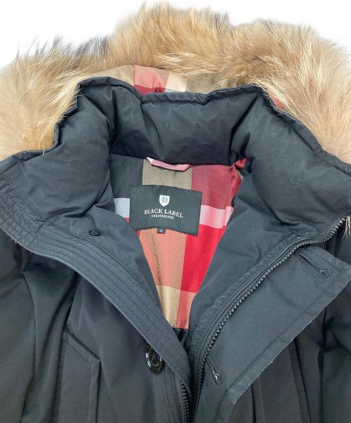 BLACK LABEL CRESTBRIDGE（ブラックレーベル クレストブリッジ）BLACK LABEL CRESTBRIDGE (ブラックレーベル クレストブリッジ) ダウンジャケット ブラック サイズ:Mの古着・服飾アイテム