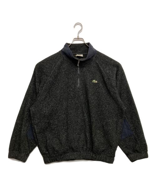LACOSTE（ラコステ）LACOSTE (ラコステ) ハーフジップジャケット ブラック サイズ:5の古着・服飾アイテム