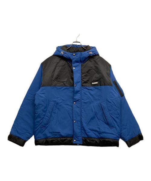 X-LARGE（エクストララージ）X-LARGE (エクストララージ) NYLON HOODED JACKET ブルー サイズ:XLの古着・服飾アイテム