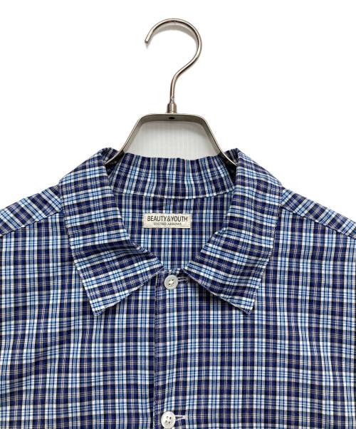 BEAUTY&YOUTH（ビューティーアンドユース）BEAUTY&YOUTH (ビューティーアンドユース) 半袖シャツ ブルー サイズ:Ｌの古着・服飾アイテム