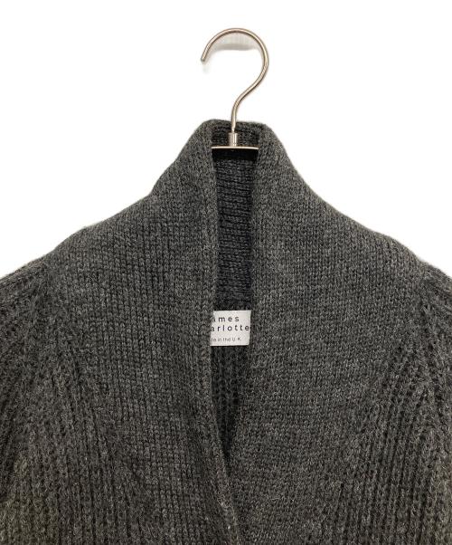 James Charlotte（ジェームスシャルロット）James Charlotte (ジェームスシャルロット) ショールカラーカーディガン ブラック サイズ:34の古着・服飾アイテム