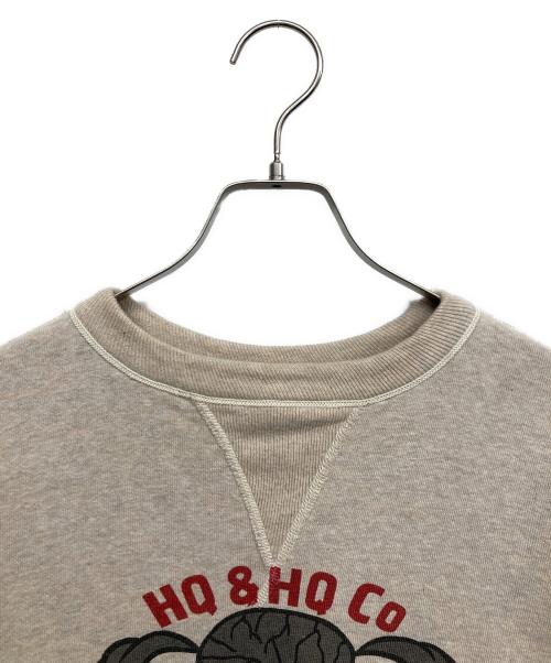 WAREHOUSE（ウエアハウス）WAREHOUSE (ウエアハウス) スカルクルーネックスウェット ベージュ サイズ:44の古着・服飾アイテム