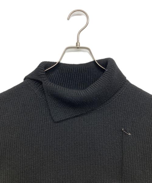 SOSHIOTSUKI（ソウシ オオツキ）SOSHIOTSUKI (ソウシ オオツキ) SWORD SLIT KNIT ブラック サイズ:Fの古着・服飾アイテム