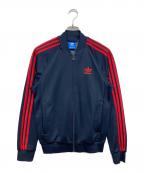 adidasアディダス）の古着「トラックジャケット」｜ネイビー