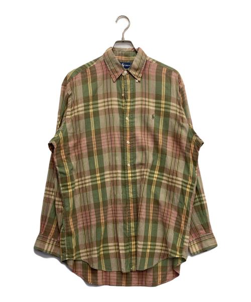 RALPH LAUREN（ラルフローレン）RALPH LAUREN (ラルフローレン) チェックシャツ グリーン サイズ:Mの古着・服飾アイテム