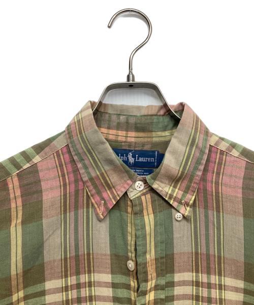 RALPH LAUREN（ラルフローレン）RALPH LAUREN (ラルフローレン) チェックシャツ グリーン サイズ:Mの古着・服飾アイテム