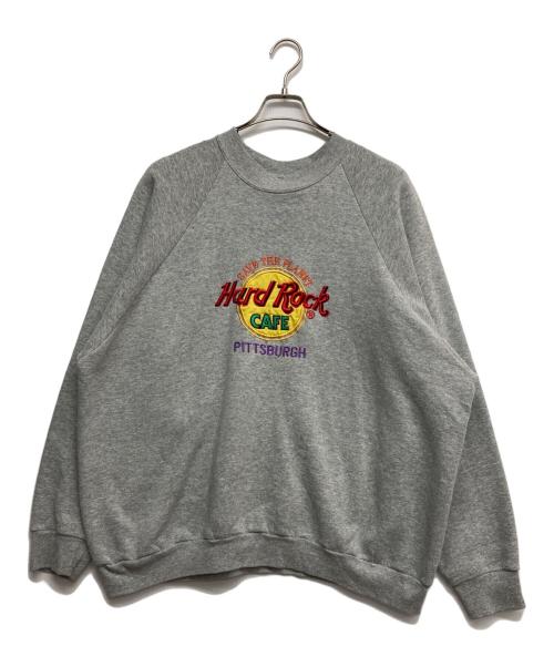 Hard Rock cafe（ハードロックカフェ）Hard Rock cafe (ハードロックカフェ) 刺繍スウエット グレー サイズ:XLの古着・服飾アイテム