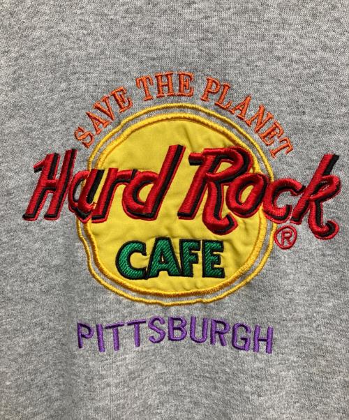 Hard Rock cafe（ハードロックカフェ）Hard Rock cafe (ハードロックカフェ) 刺繍スウエット グレー サイズ:XLの古着・服飾アイテム
