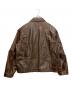 FACONNABLE (ファソナブル) スポーツジャケットタイプレザージャケット ブラウン サイズ:XXL：12000円