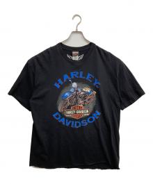 HARLEY-DAVIDSON（ハーレーダビッドソン）の古着「プリントTシャツ」｜ブラック