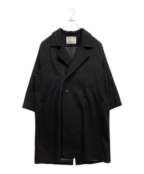 VOAAOV（ヴォアーブ）VOAAOV (ヴォアーブ) ウールコート ブラックの古着・服飾アイテム