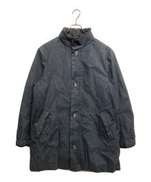 Salvatore Ferragamo（サルヴァトーレ フェラガモ）の古着「ガンチーニステンカラーコート」｜ブラック