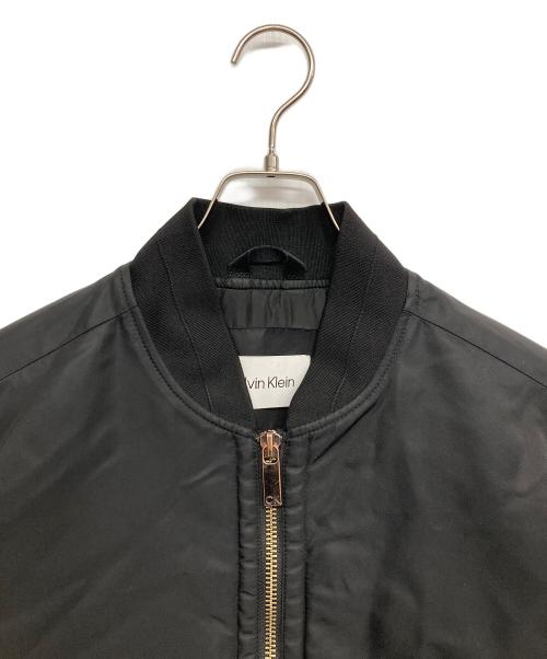 Calvin Klein（カルバンクライン）Calvin Klein (カルバンクライン) 中綿ブルゾン ブラック サイズ:Mの古着・服飾アイテム