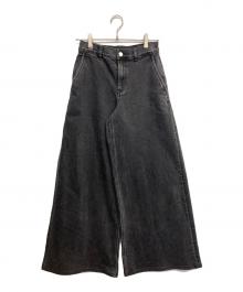 theory（セオリー）の古着「New ST Denim Bk Wide HW Pant D GH」｜ブラック