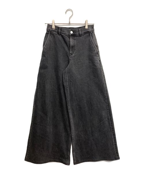 theory（セオリー）theory (セオリー) New ST Denim Bk Wide HW Pant D GH ブラック サイズ:25の古着・服飾アイテム