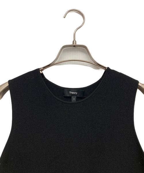 theory（セオリー）theory (セオリー) Wooster Crepe Knit SLVLESS Shift DR ブラック サイズ:Sの古着・服飾アイテム