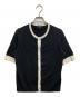 theory（セオリー）の古着「Regal Wool Silk Trim Cardi」｜ブラック