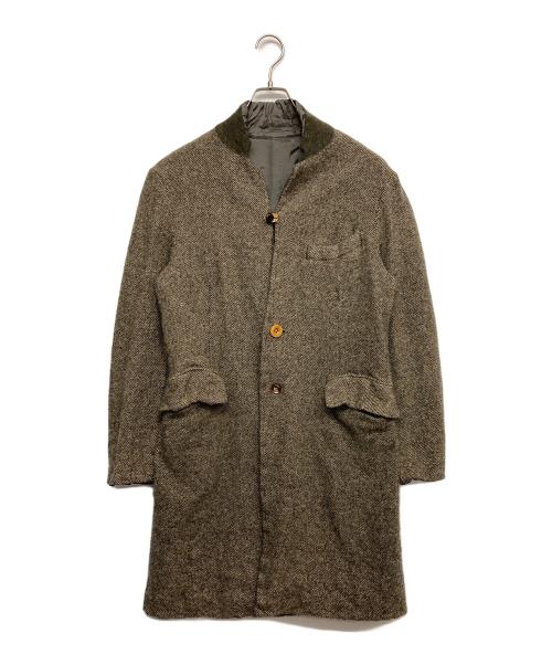 KOLOR（カラー）KOLOR (カラー) スタンドカラーウールチェスターコート グレー サイズ:1の古着・服飾アイテム