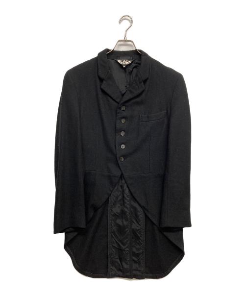 BLACK COMME des GARCONS（ブラックコムデギャルソン）BLACK COMME des GARCONS (ブラックコムデギャルソン) 燕尾テーラードジャケット ブラック サイズ:Mの古着・服飾アイテム