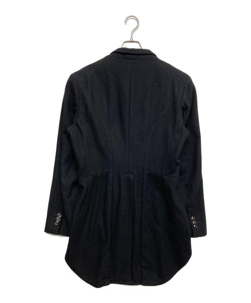 BLACK COMME des GARCONS（ブラックコムデギャルソン）BLACK COMME des GARCONS (ブラックコムデギャルソン) 燕尾テーラードジャケット ブラック サイズ:Mの古着・服飾アイテム