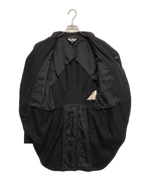 BLACK COMME des GARCONS（ブラックコムデギャルソン）BLACK COMME des GARCONS (ブラックコムデギャルソン) 燕尾テーラードジャケット ブラック サイズ:Mの古着・服飾アイテム