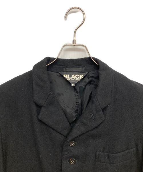 BLACK COMME des GARCONS（ブラックコムデギャルソン）BLACK COMME des GARCONS (ブラックコムデギャルソン) 燕尾テーラードジャケット ブラック サイズ:Mの古着・服飾アイテム