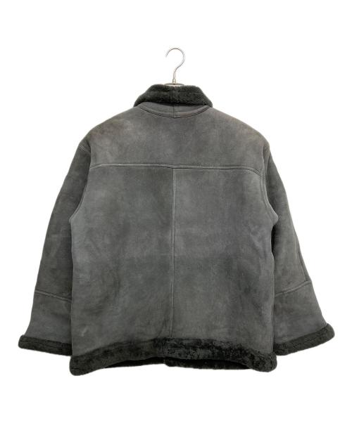 TEODEM（テオデム）TEODEM (テオデム) リアルムートンジャケット グレー サイズ:Lの古着・服飾アイテム
