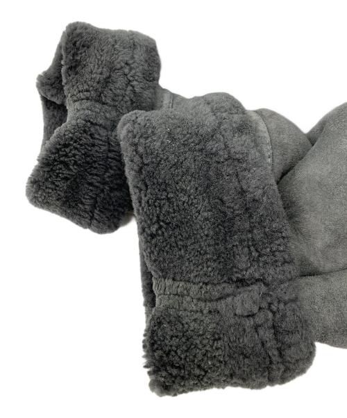 TEODEM（テオデム）TEODEM (テオデム) リアルムートンジャケット グレー サイズ:Lの古着・服飾アイテム