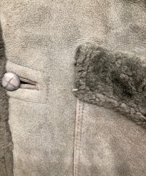 TEODEM（テオデム）TEODEM (テオデム) リアルムートンジャケット グレー サイズ:Lの古着・服飾アイテム