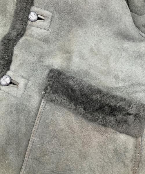 TEODEM（テオデム）TEODEM (テオデム) リアルムートンジャケット グレー サイズ:Lの古着・服飾アイテム