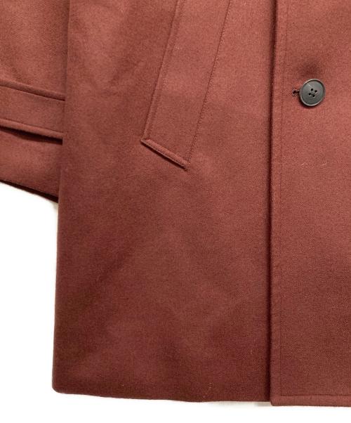 EDIFICE（エディフィス）EDIFICE (エディフィス) SUPER 100’s ファインメリノ オーバーピーコート ブラウン サイズ:Lの古着・服飾アイテム