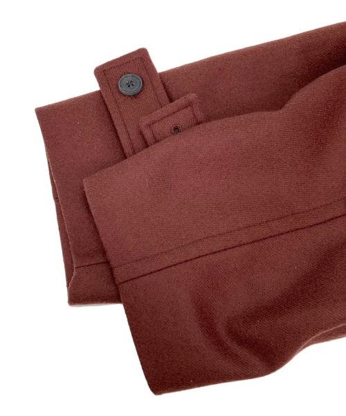 EDIFICE（エディフィス）EDIFICE (エディフィス) SUPER 100’s ファインメリノ オーバーピーコート ブラウン サイズ:Lの古着・服飾アイテム