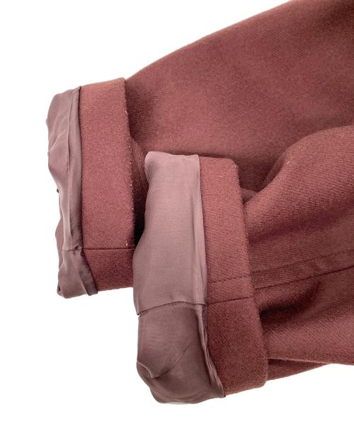 EDIFICE（エディフィス）EDIFICE (エディフィス) SUPER 100’s ファインメリノ オーバーピーコート ブラウン サイズ:Lの古着・服飾アイテム