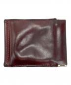 meanswhileミーンズワイル）の古着「マネークリップ付き二つ折り財布」｜ブラウン