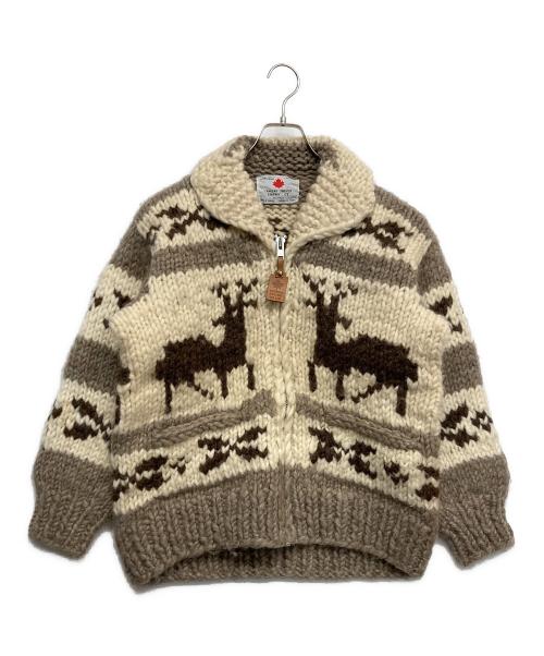 CANADIAN SWEATER（カナディアンセーター）CANADIAN SWEATER (カナディアンセーター) カウチンニットカーディガン ホワイト サイズ:無しの古着・服飾アイテム