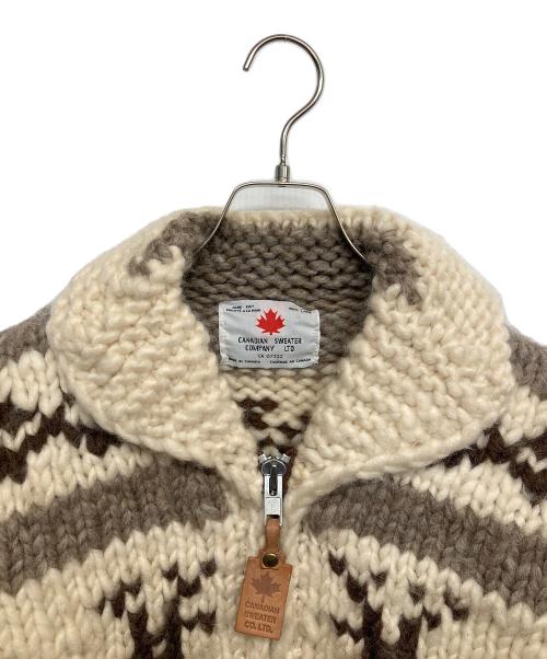 CANADIAN SWEATER（カナディアンセーター）CANADIAN SWEATER (カナディアンセーター) カウチンニットカーディガン ホワイト サイズ:無しの古着・服飾アイテム