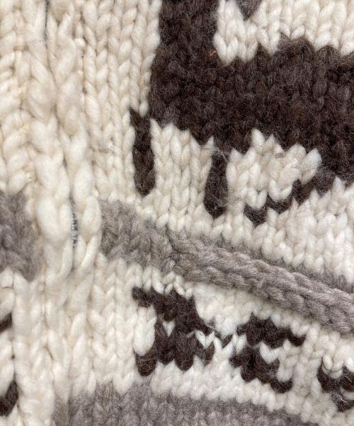 CANADIAN SWEATER（カナディアンセーター）CANADIAN SWEATER (カナディアンセーター) カウチンニットカーディガン ホワイト サイズ:無しの古着・服飾アイテム