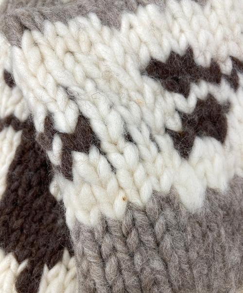 CANADIAN SWEATER（カナディアンセーター）CANADIAN SWEATER (カナディアンセーター) カウチンニットカーディガン ホワイト サイズ:無しの古着・服飾アイテム