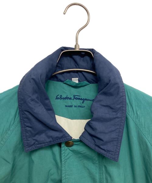 Salvatore Ferragamo（サルヴァトーレ フェラガモ）Salvatore Ferragamo (サルヴァトーレ フェラガモ) ナイロンジャケット グリーン サイズ:Mの古着・服飾アイテム