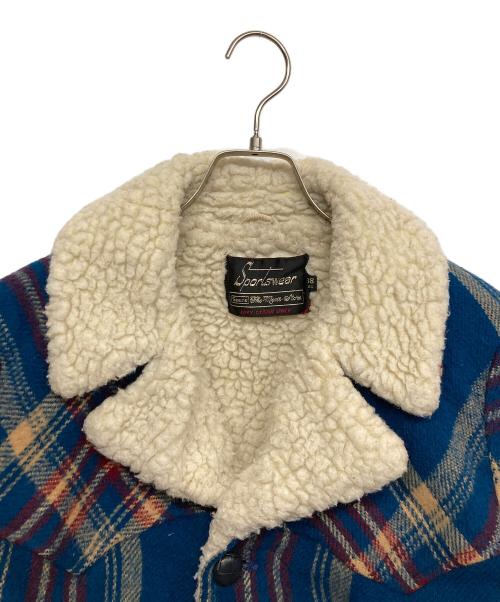 Sears（シアーズ）Sears (シアーズ) 70ｓ 裏ボアジャケット ブルー サイズ:38の古着・服飾アイテム